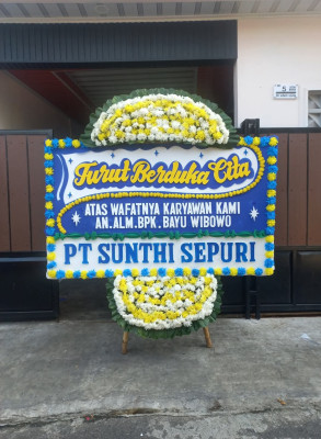Papan Bunga Duka di Klungkung